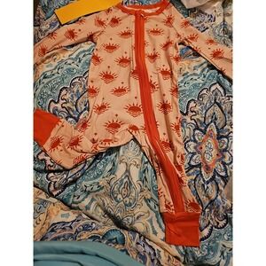 Bamboo Sleeper Orange Sun Set 6 To 9 Months